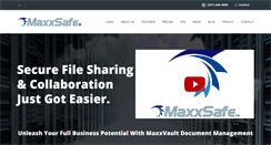 Desktop Screenshot of maxxsafe.com